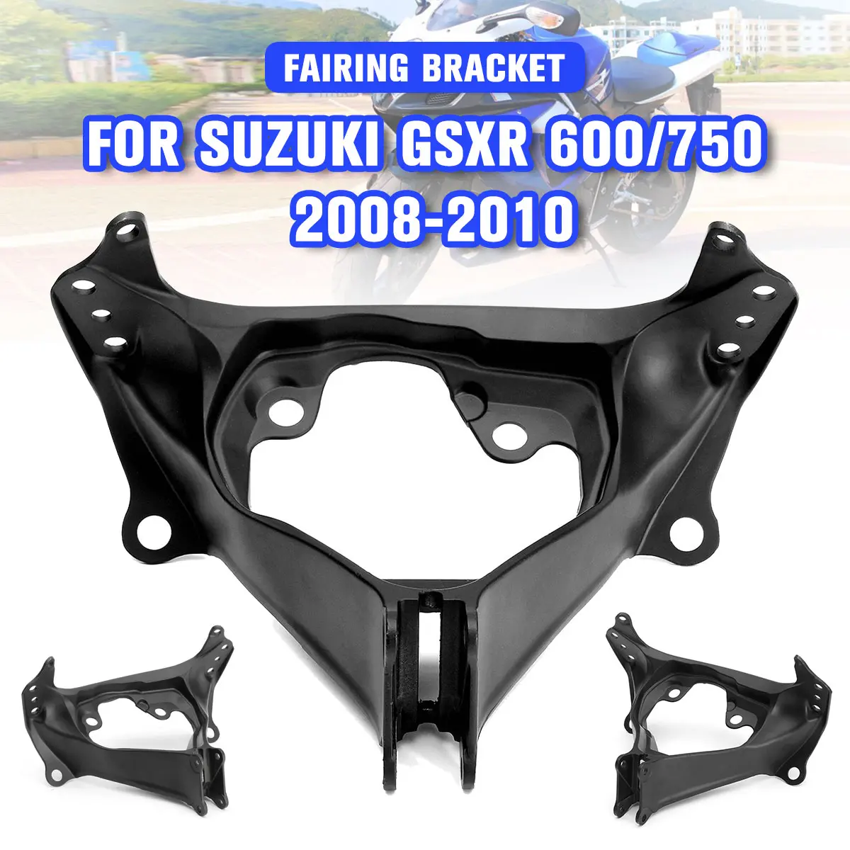 Новый алюминиевый передний верхний держатель для фар Suzuki GSXR GSX-R 600 750 2008-2009 2010