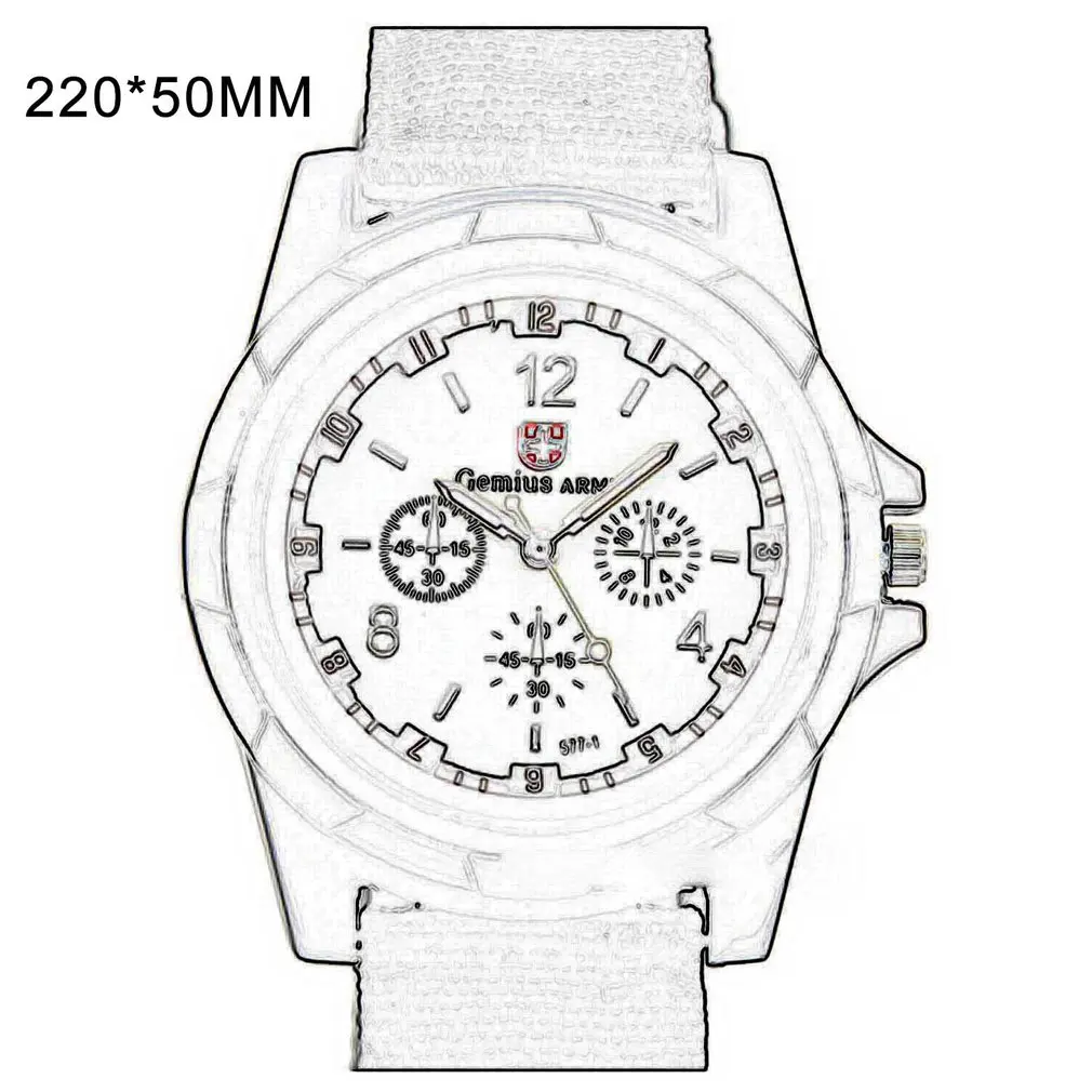 Fashion Swiss Watch Nylon Braided Band Military Gemius Casual Wrist Sport for Men | Наручные часы