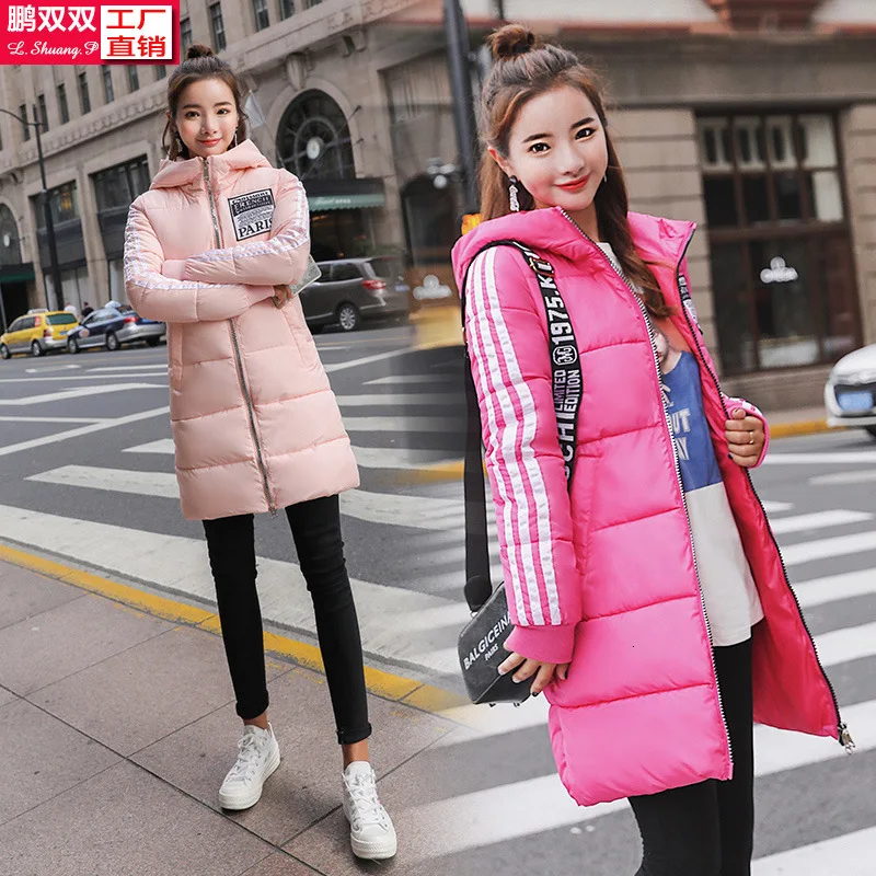 Свободное пальто для девочек Сезон Зима куртка с хлопковой подкладкой студентов