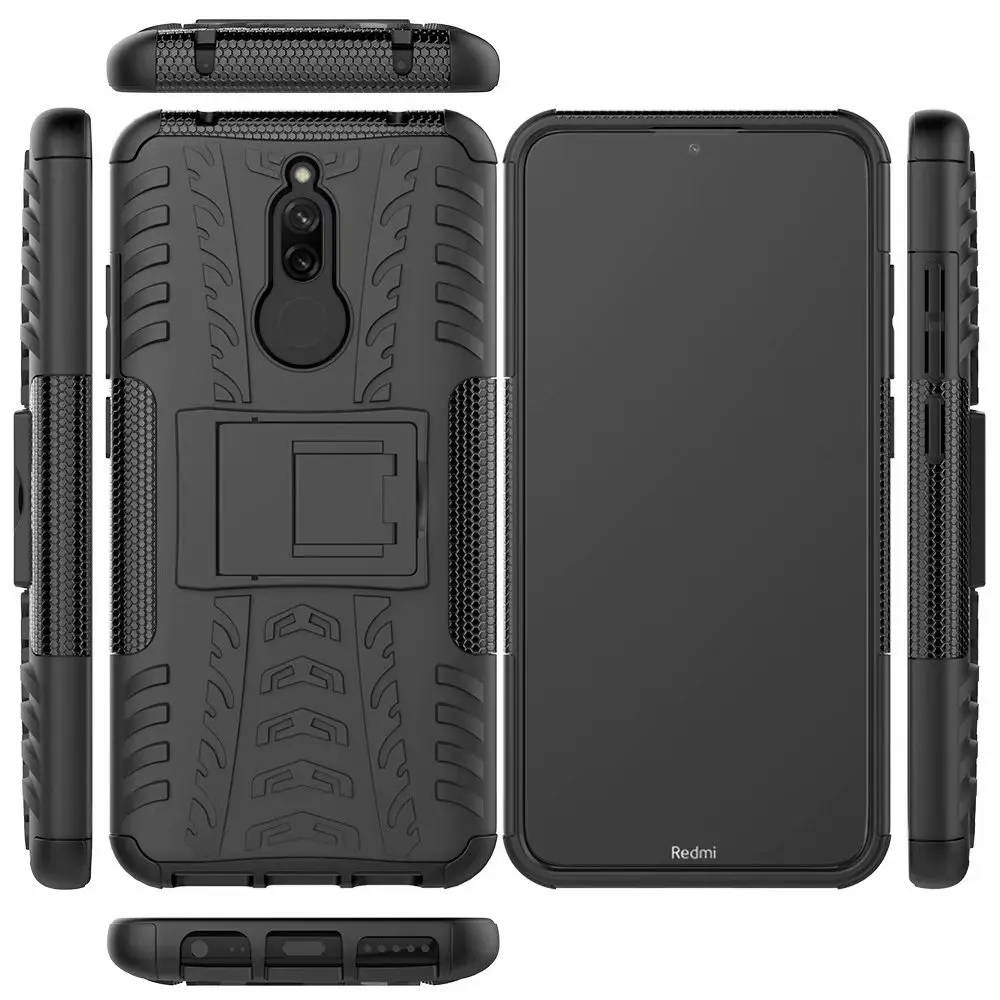 Прочный чехол для Xiaomi Redmi 8A чехол для Xiaomi Redmi 8 Note 8 pro Бампер противоударный жесткий ТПУ силиконовый защитный чехол для телефона держатель