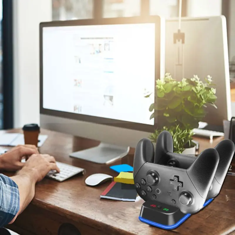 Двойной USB зарядное устройство Быстрая зарядка док-станция для Playstation 4 PS4 Pro джойстик, геймпад джойстик ручка аксессуары