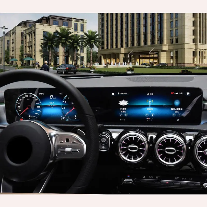for mercedes benz a class w177 a180 a200 car navigation screen film dashboard protective film tempered glass screen protector free global shipping