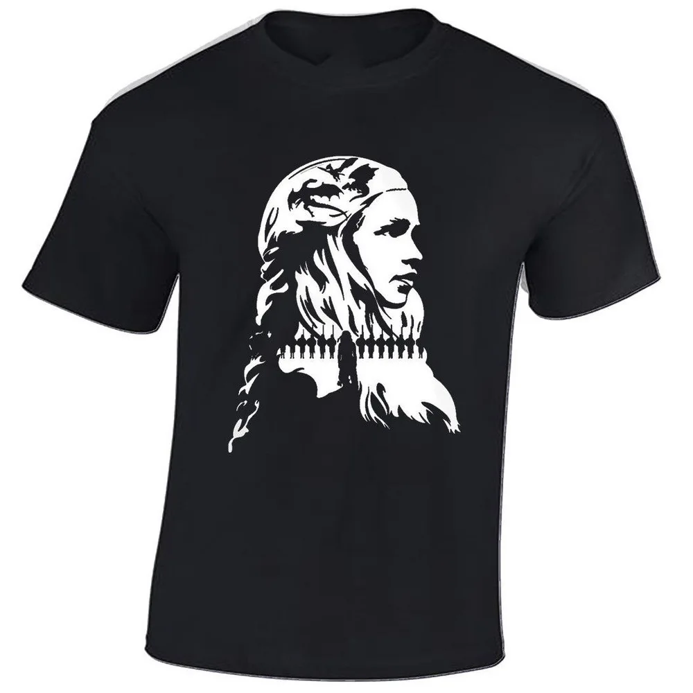 Мужская футболка QUEEN KHALEESI с драконами игра снегом престолов JON 20th 30th 40th 50th день