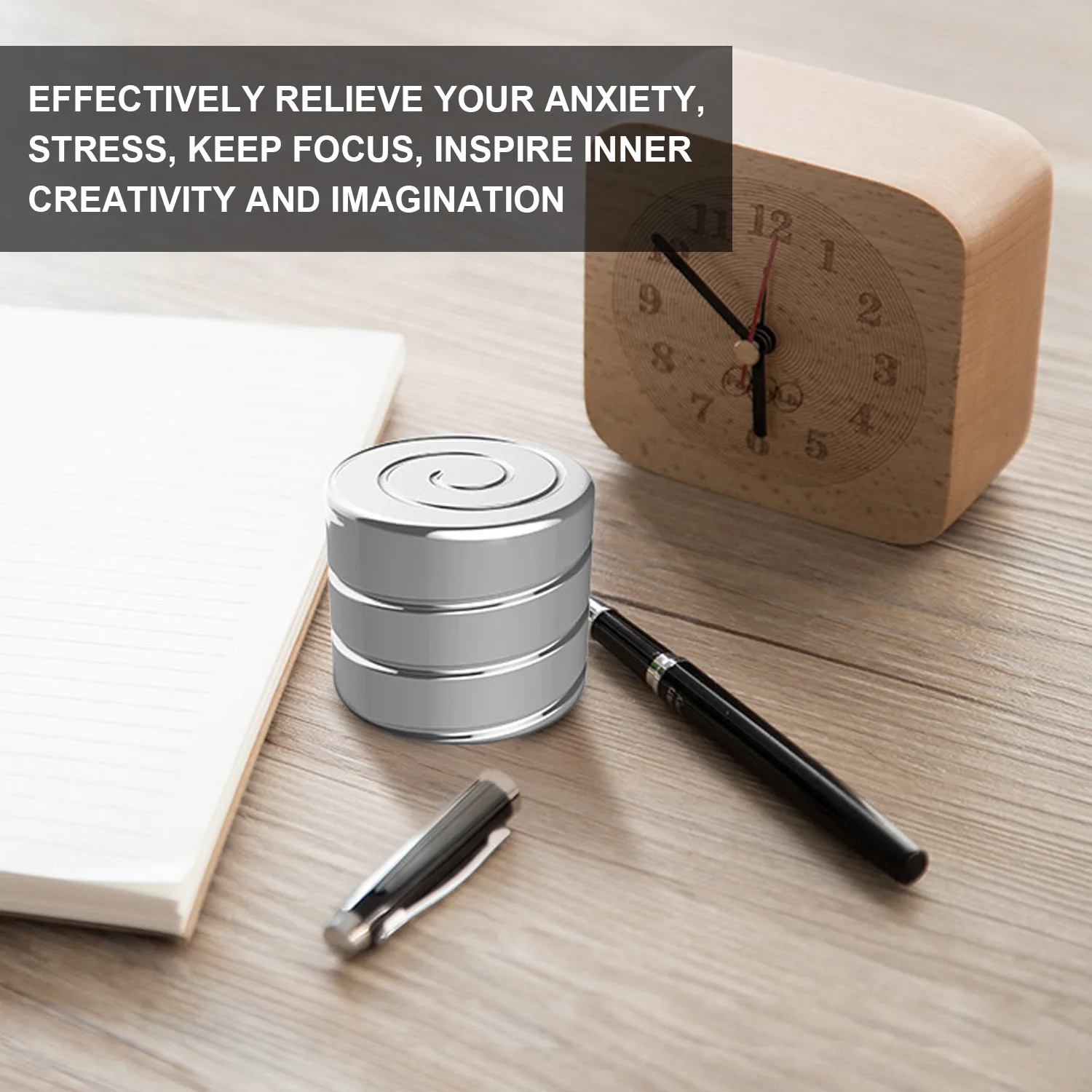 Прикольный Спиннер из нержавеющей стали Настольная игрушка с гироскопом и