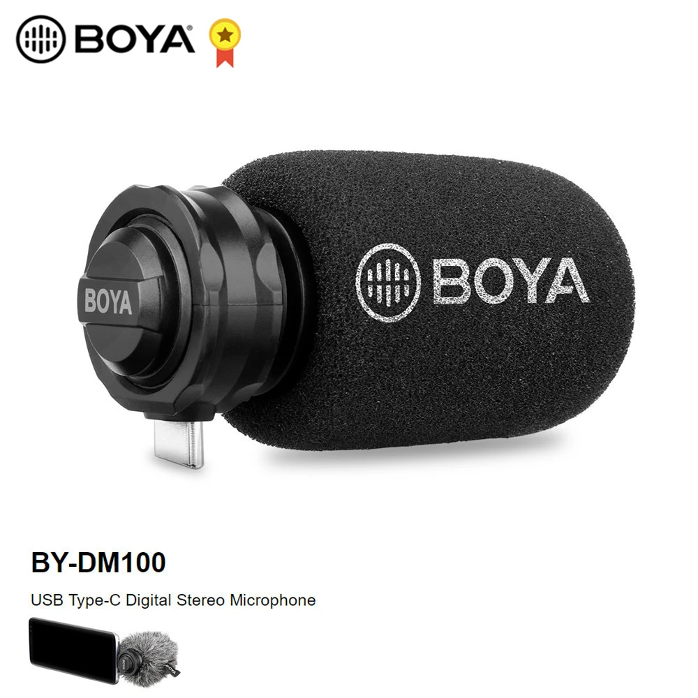 BOYA цифровой стереокардиоидный конденсаторный микрофон с превосходным звуком