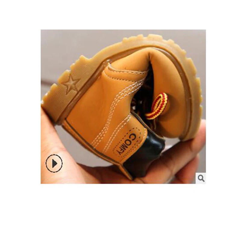 Демисезонные детские ботильоны Зимние ботинки для девочек и мальчиков Теплые