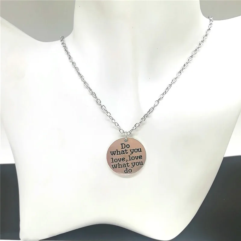 

New Fashion Charm English Letter Necklace Do What You Like, What You Do "Alloy Necklace