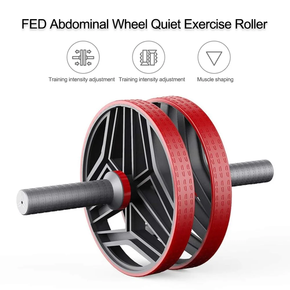

2021 New Abdominal Wheel Abdominal Quiet Exercise Roller For Arms Back Belly Core Trainer Body Shape Home Gym Fitness Equipment