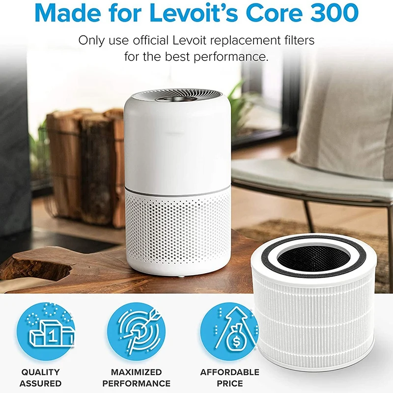 Сменный фильтр для очистителя воздуха LEVOIT Core 300 настоящий HEPA-фильтр