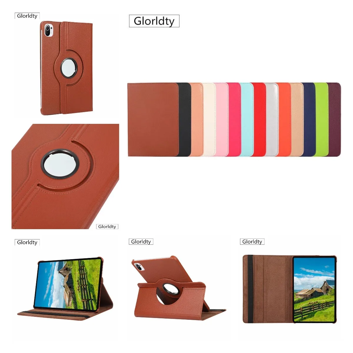 

For Xiaomi mi pad 5 pro mi pad 5 11' 360 Rotating PU Leather Flip Cover Case capa For Xiaomi Mi Pad 4 8.0 inch case coque