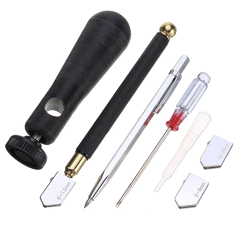 Резак для стекла 7 шт. алмазный наконечник набор инструментов резки металла