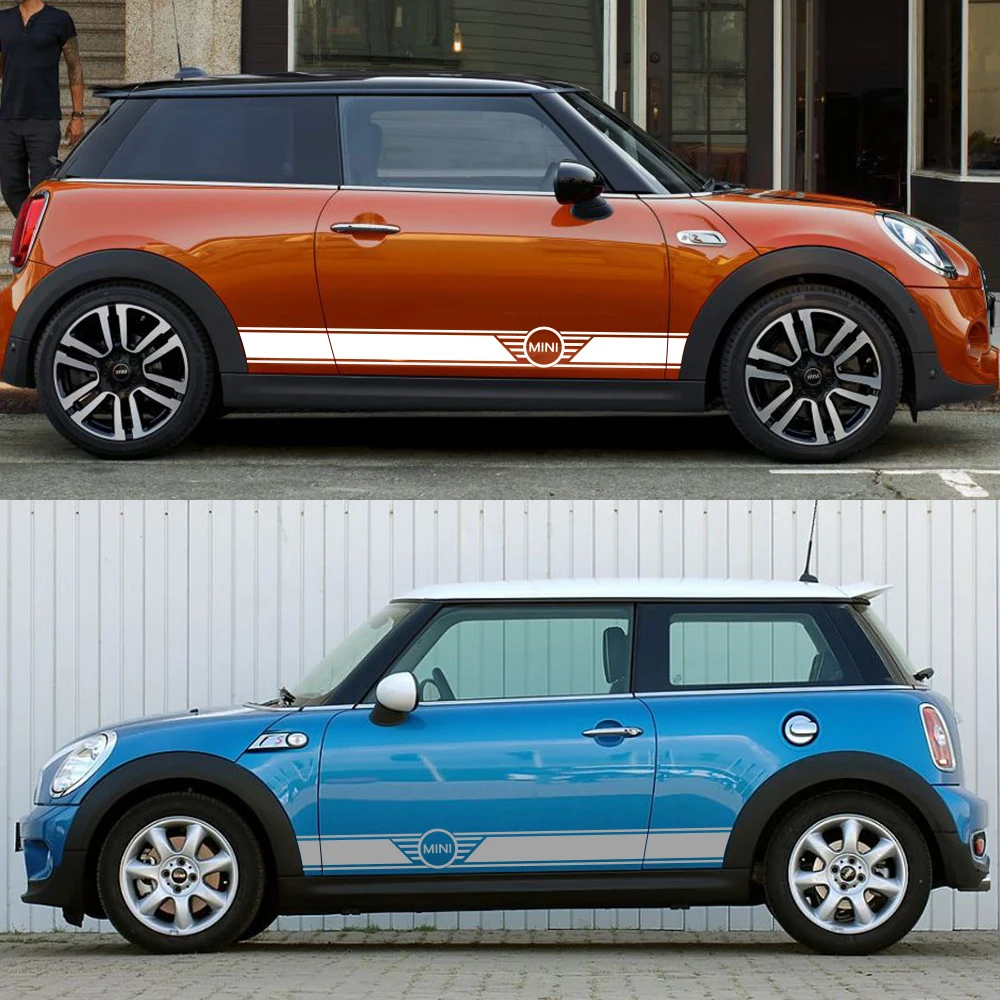 

180CM/ Tuning Car Accessories 2Pcs Car Long Side Sticker for Cooper R56 R57 R58 R50 R52 R53 R59 R61 Countryman R60 F60 F55 F56