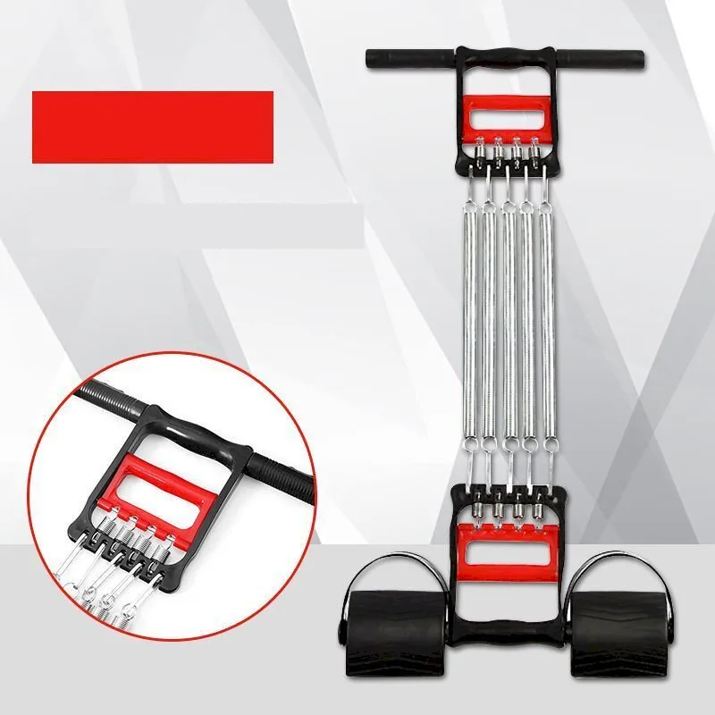 

Arm Strength Device Three-purpose Four-tube Multifunctional Spring Pedal Tension Device Adjustable Sport Fitness Chest Expansion