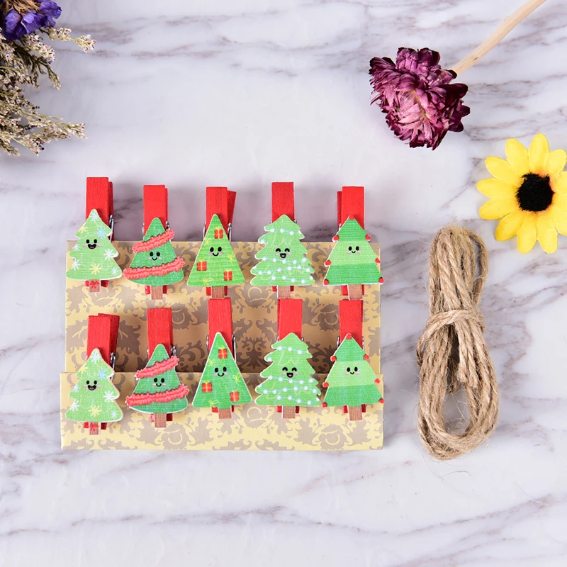 10Pieces Mini Cartoon Heart Wooden Clothes Photo Paper Peg Pin Clothespin Craft Postcard Clips Home Wedding Party DIY Decoration | Дом и сад