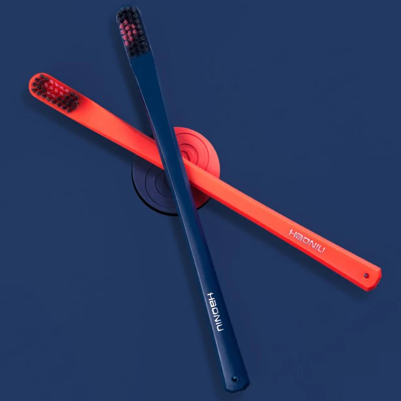 

Couple Ultra Fine Bamboo Charcoal Toothbrushes Set Adult Reusable Soft Bristles Anti-skid Toothbrush High Density