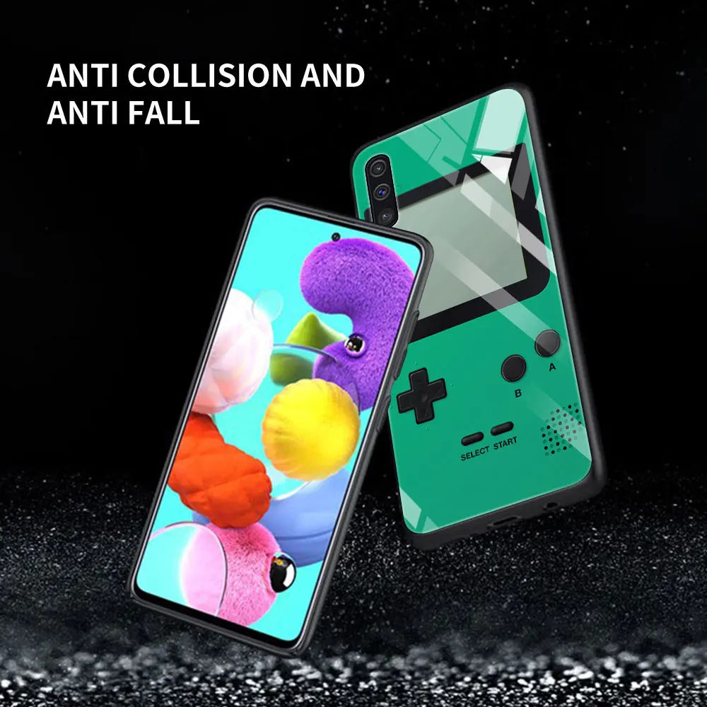 

Vintage Camera Cassette Glass For Samsung Galaxy A51 A71 A50 A70 Tempered Phone Case A31 A21s A30 A91 A41 M31 A40 A32 A12 Cover