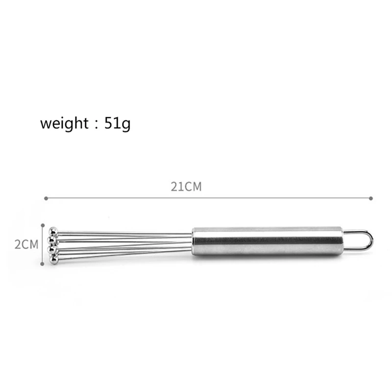 

2020 Stainless Steel Handle Drink Whisk Mixer Egg Beater Cooking Foamer Cook Blender Balloon Milk Cream Beater Kitchen Gadgets