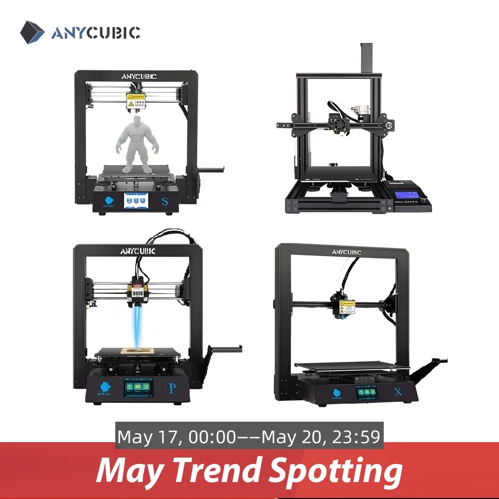 3D принтер Anycubic Mega Series S/Mega X/Mega Pro/Mega Zero полностью металлический сенсорный экран 2 0