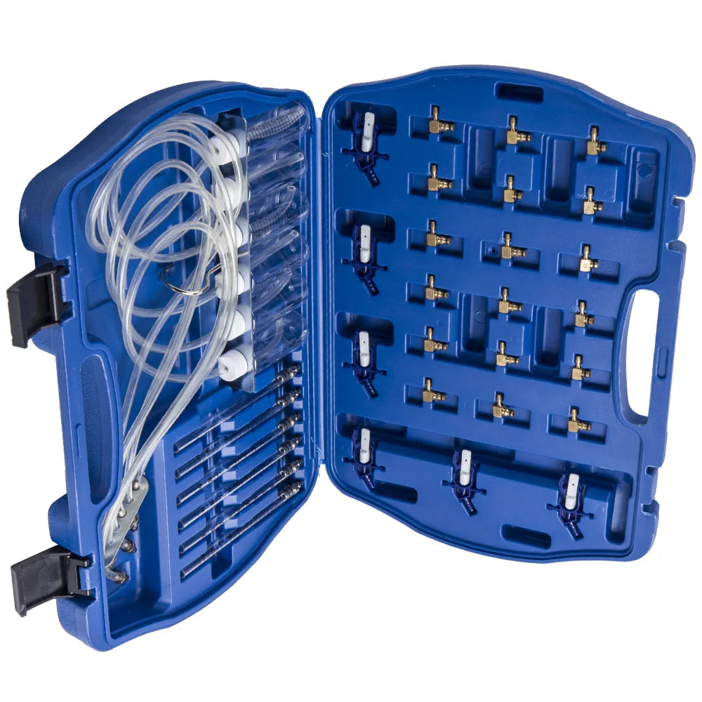 

36pcs 6 Cylinde Injector Flow Meter Adaptor Set Common Rail Leak Off Tester Kit