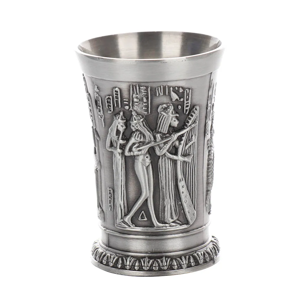 Медная чашка в ретро стиле 1 шт. Египетский миф бронзовая 3D рельефная стеклянная 3d
