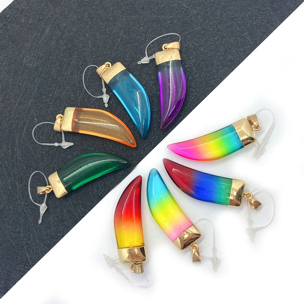 

Natural Stone Crystal Pendant Necklace Crystal Pepper Shaped Reiki Stone Used to Make Jewelry Women Necklaces Bracelets Gifts