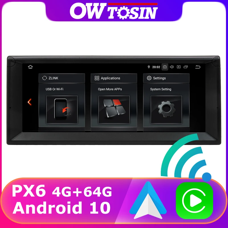 Фото 10 25 ''PX6 Octa Core Android 0 4 Гб + 64G 5 зарядных порта USB для автомобиля DVD BMW серия E39 X5 E53 M5