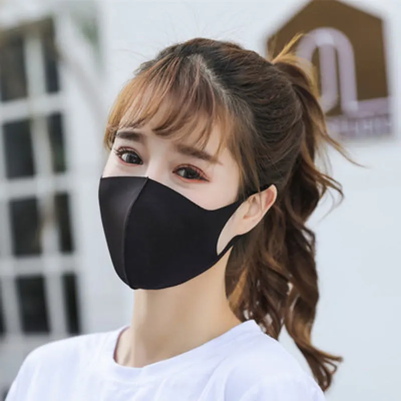10 шт. хлопковая маска черная для рта Пылезащитная Pm2.5 анти туман Защита