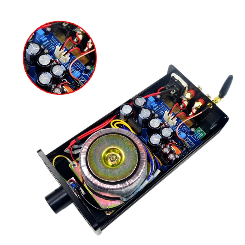 Lm3886 Dual Channel Class Bluetooth 4.2 Audio Stereo High Power Amplifier Hifi 40W+40W Home Aluminum Enclosure | Электроника