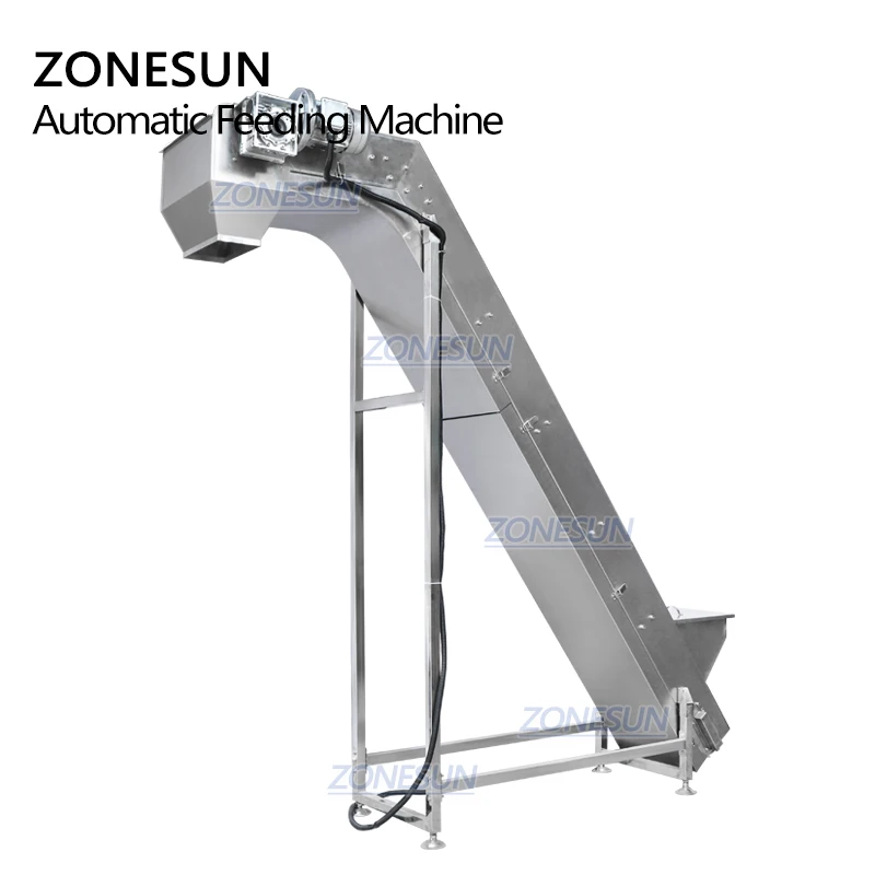 ZONESUN ZS SLJ2 гайки бобы гранул наклон ведро тип конвейерной ленты увеличивающая рост