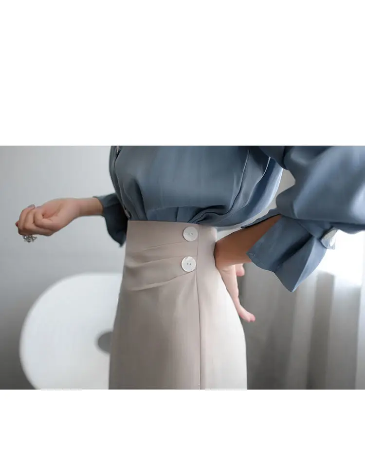 

2021 Summer Long Skirt High Waist Slim y2k Skirt Harajuku Mujer Faldas Korean Style Suit Jupe All Match Women Clothes Plus Size