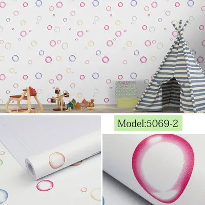 1 DIY ПВХ мультфильм самоклеющиеся обои гостиная спальня ТВ Задняя Детская комната мальчик девочка водонепроницаемые настенные стикеры на обои - Цвет: 1