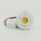 Маленький Светодиодный точечный светильник с COB матрицей, 3 Вт, точечный светильник с драйверами, 110 В, витрина для ювелирных изделий, освещение шкафа, черный, белый, серебристый корпус