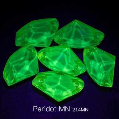 peridot MN Тип ультрафиолетового света швейная Хрустальная с плоской стороной Стразы для нашивки кристаллы Камни конский глаз страз для DIY Одежда ручной работы - Цвет: peridot MN