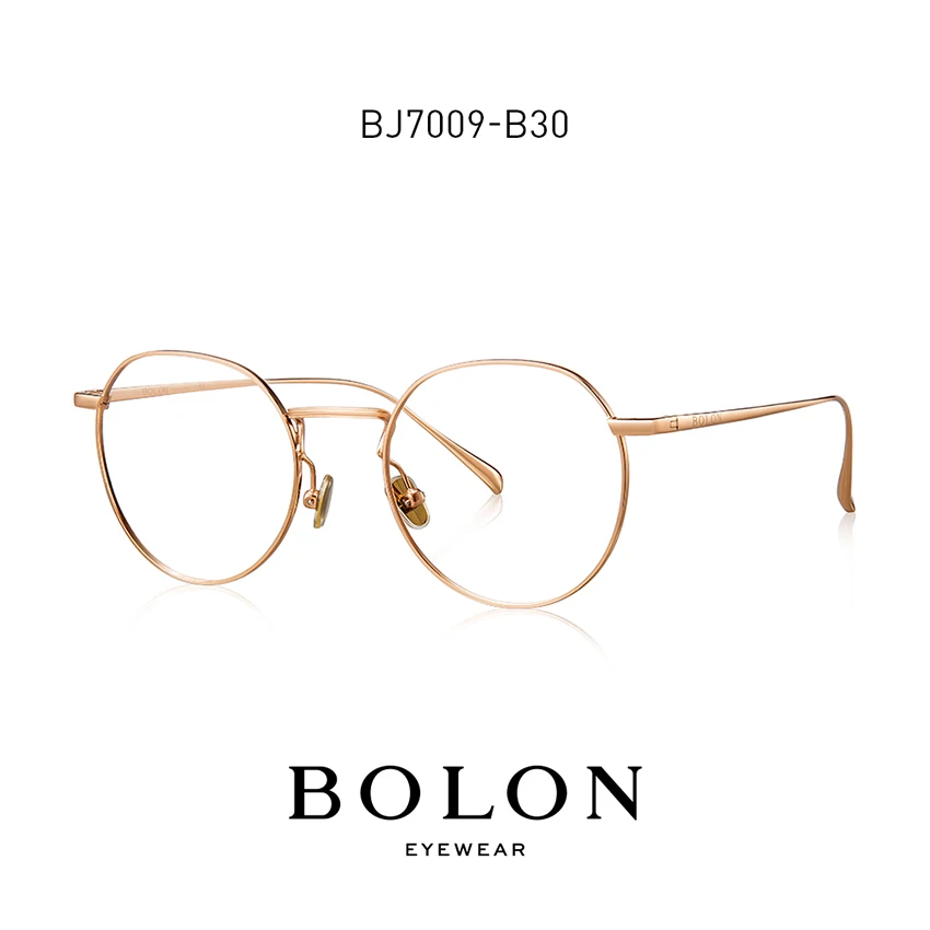 B30 Rose Gold Bolon Eye glass es Frames женские и мужские Оптические роскошные круглые оправы для очков BJ7009 Rx-able - Цвет оправы: B30 Rose Gold