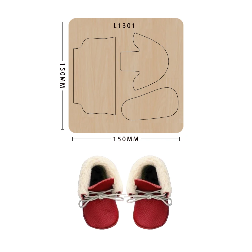 Деревянная высечка 2020 DIY Милая обувь для малышей стальная форма резки древесных