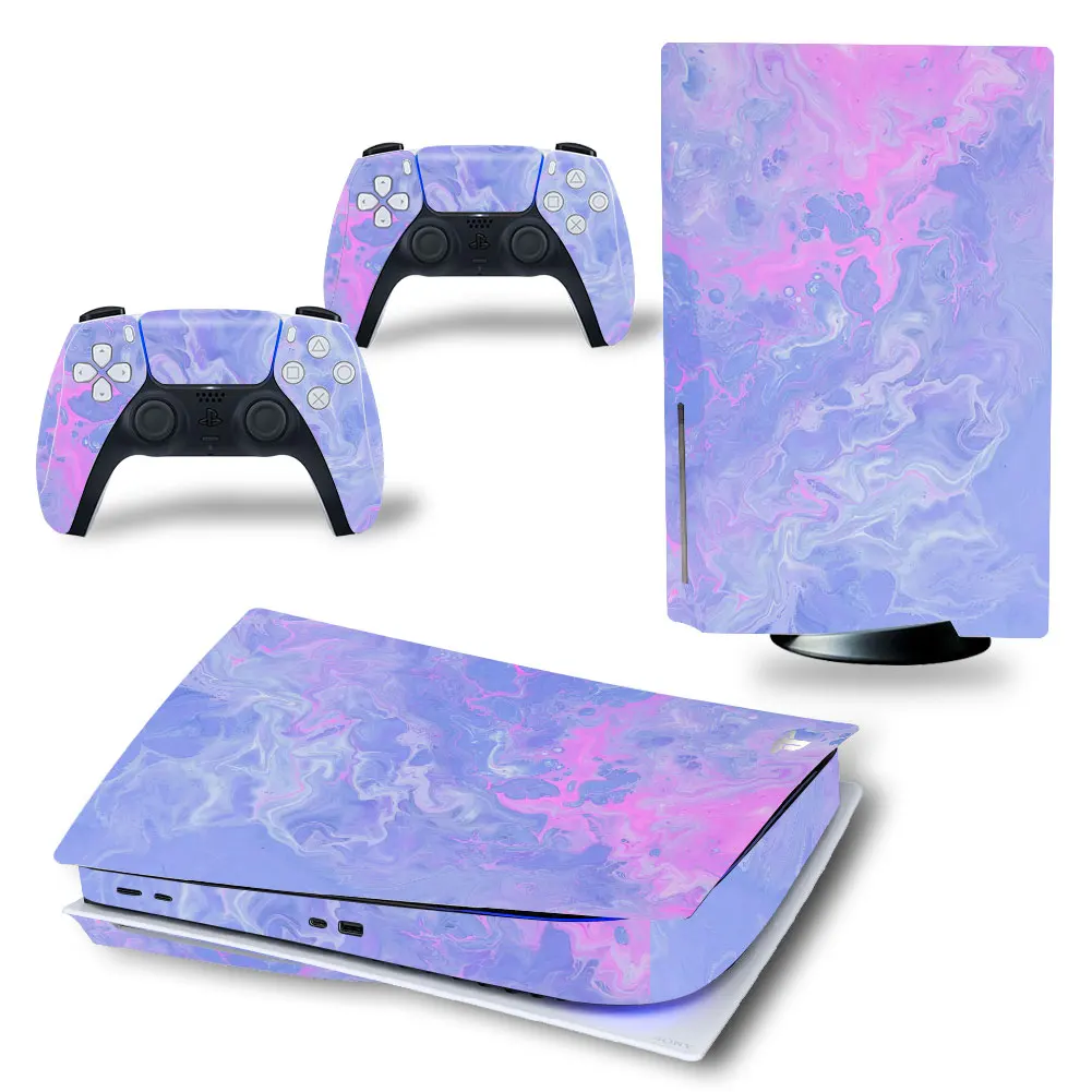 Наклейка для PS5 Disk skin наклейка ps5 на консоль + 2 контроллера Sony Playstation 5 disk version skins |