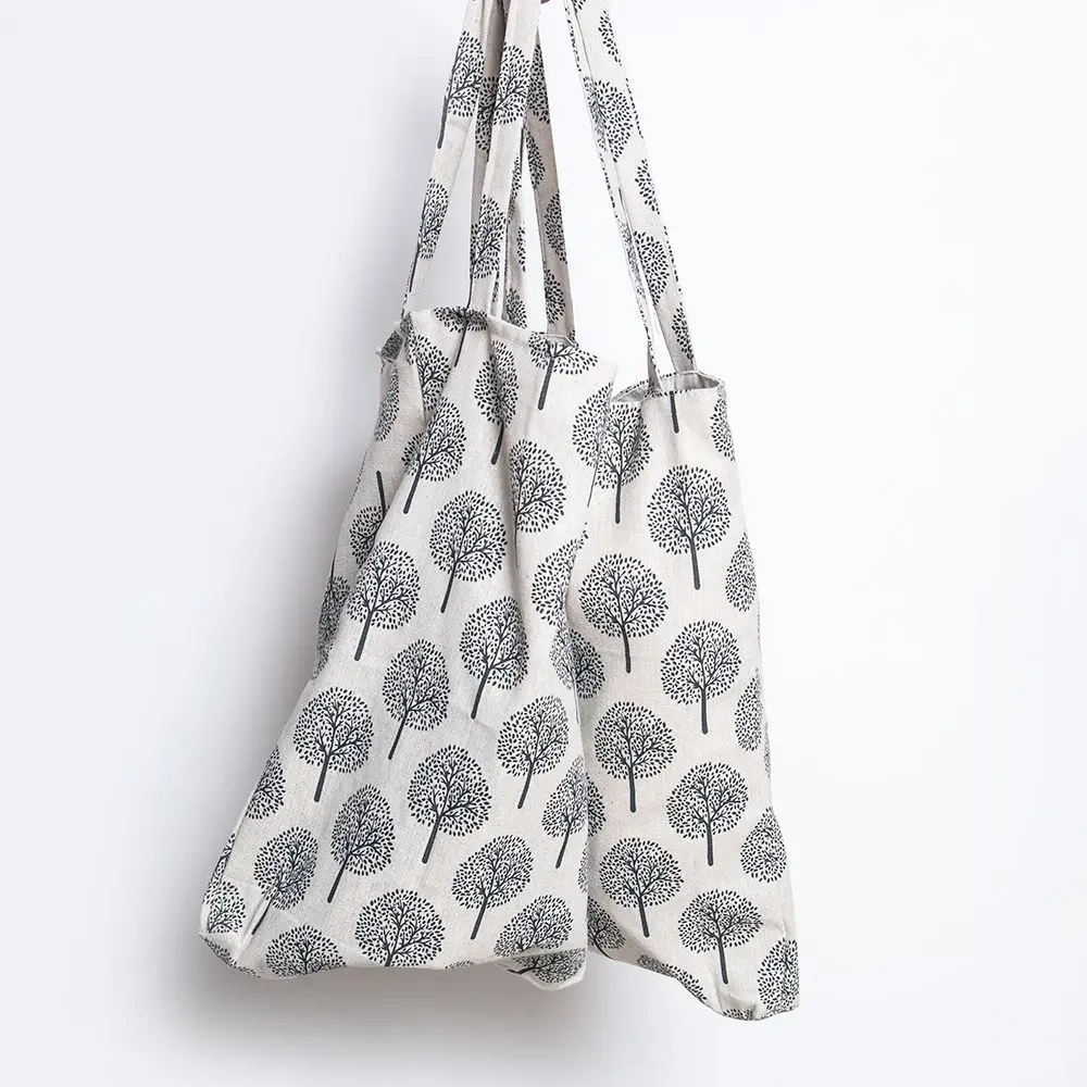 Хлопчатобумажная холщовая Цветочная сумка ручной работы школьный портфель для