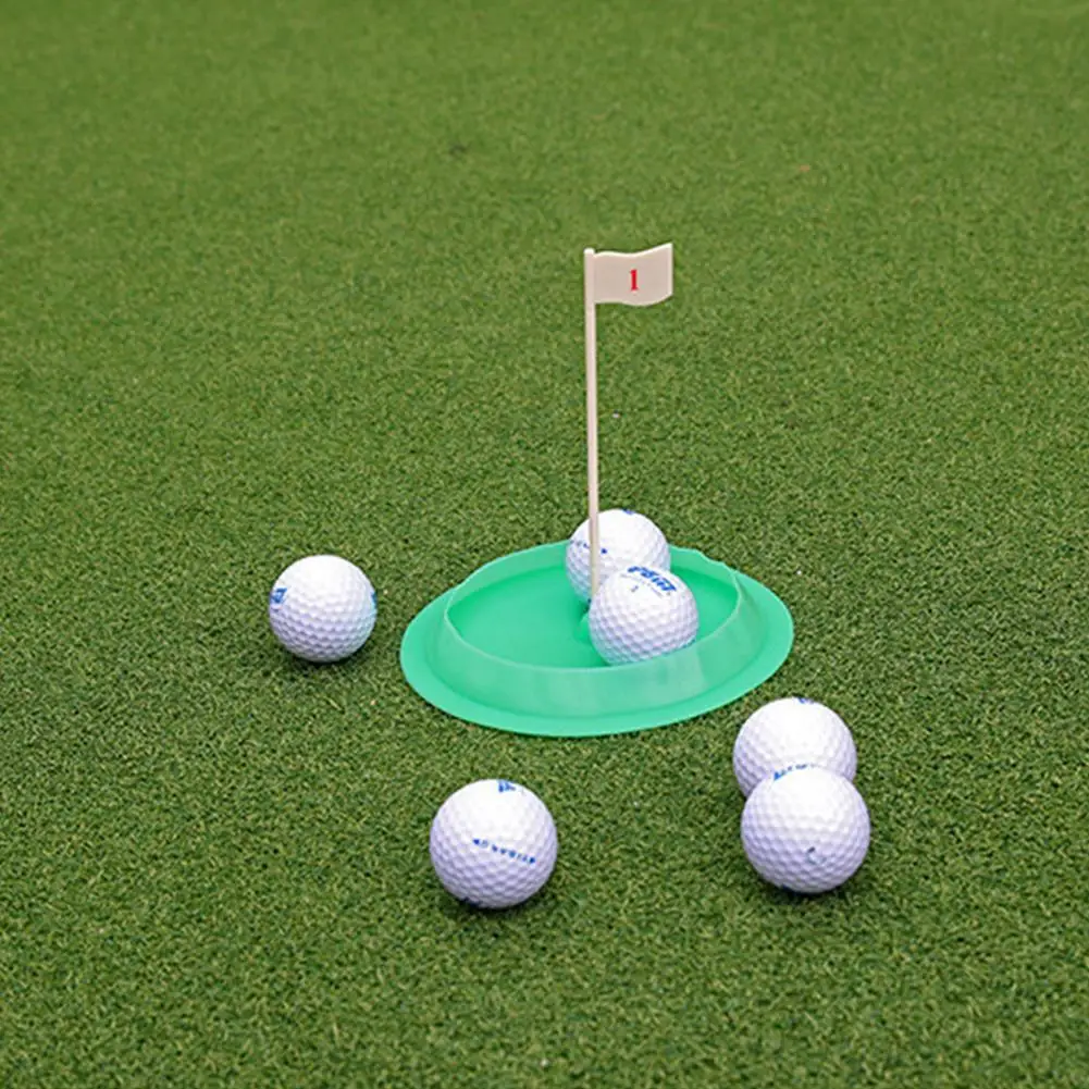 Зеленая универсальная чашка для гольфа мягкая резиновая тренировочная зеленая
