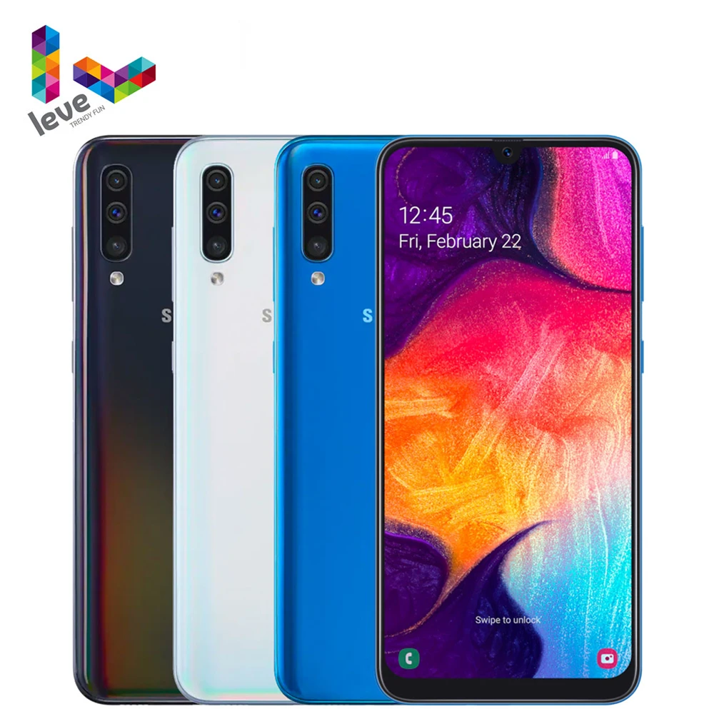 Смартфон Samsung Galaxy A50 A505F A505FN 2sim 6 4 дюйма + 128 ГБ 8 ядер 25 МП Android | Мобильные телефоны и