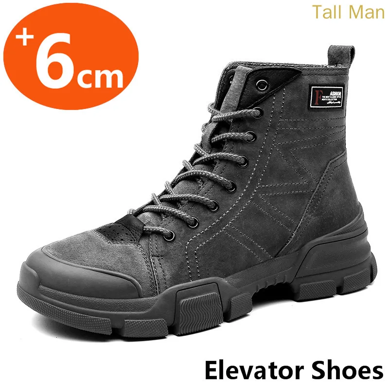 Ботинки мужские/женские высокие армейские ботинки увеличивающие рост для