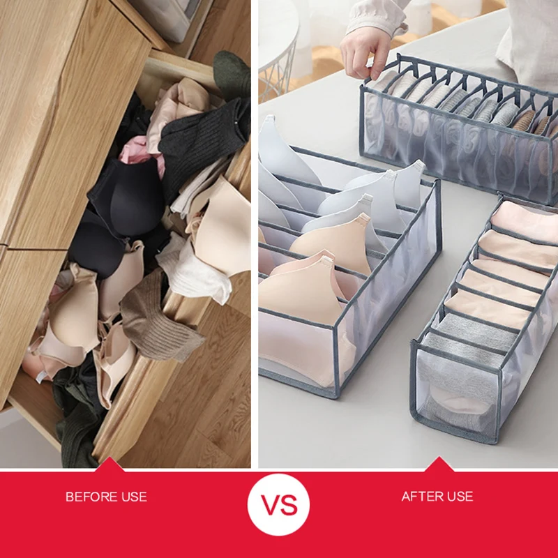 

Underwear Bra Socks Storage Box Organizer Wardrobe Closet Bra Storage Home Organization Drawer Divider Save Space