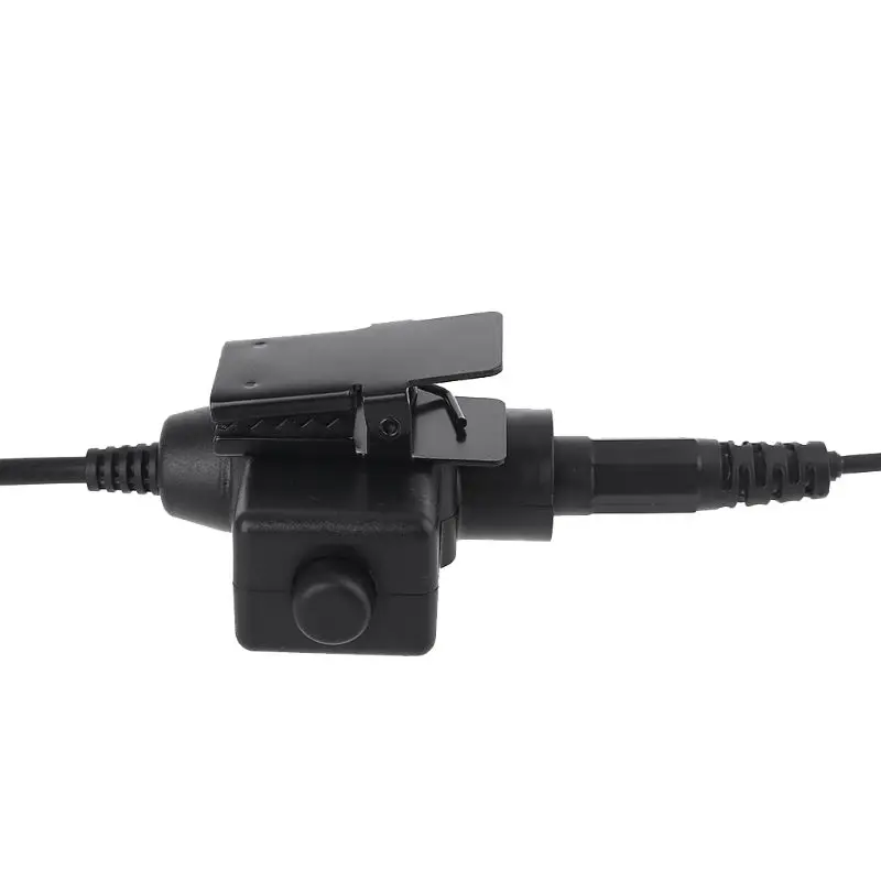 

Walkie Talkie Microphone Heavy Duty U94 PTT Neck Throat Mic Earpiece Radio Nato -Tactical Headset for Baofeng Kenwood HYT TYT