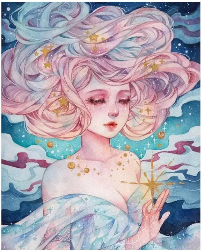 Алмазная мозаика Стразы для детей набор рисования аниме картина с кристаллами