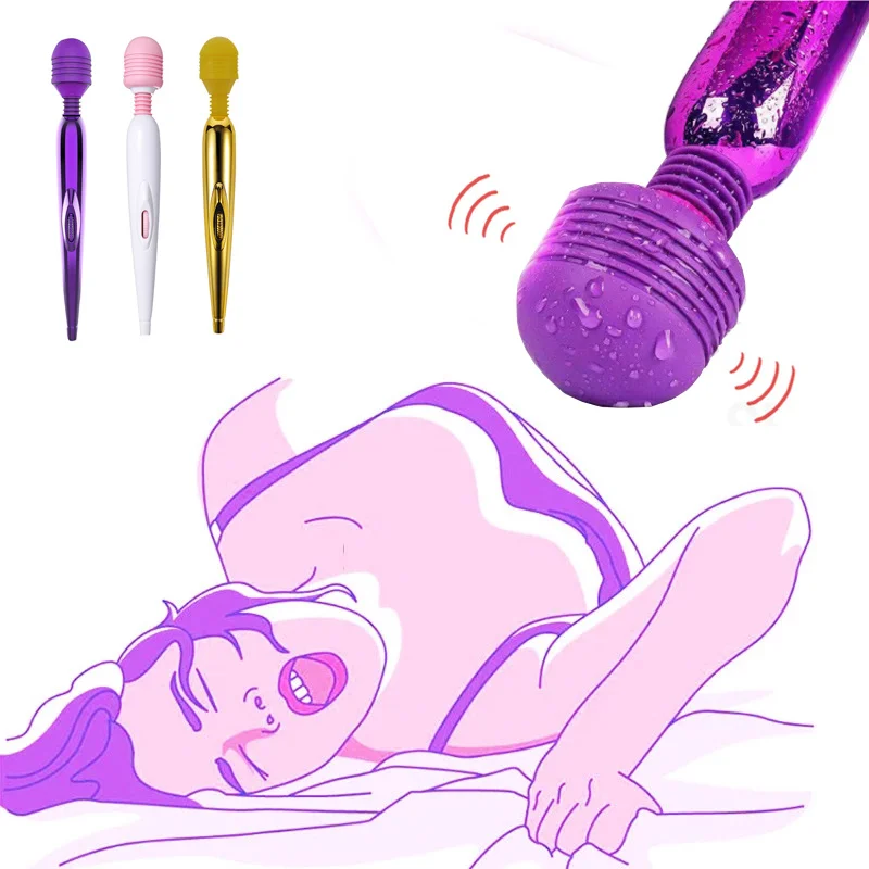 

Беспроводной фаллоимитатор AV, вибратор, волшебная палочка для женщин, Стимулятор клитора, секс-игрушки для мышц, взрослые, массажер с зарядк...