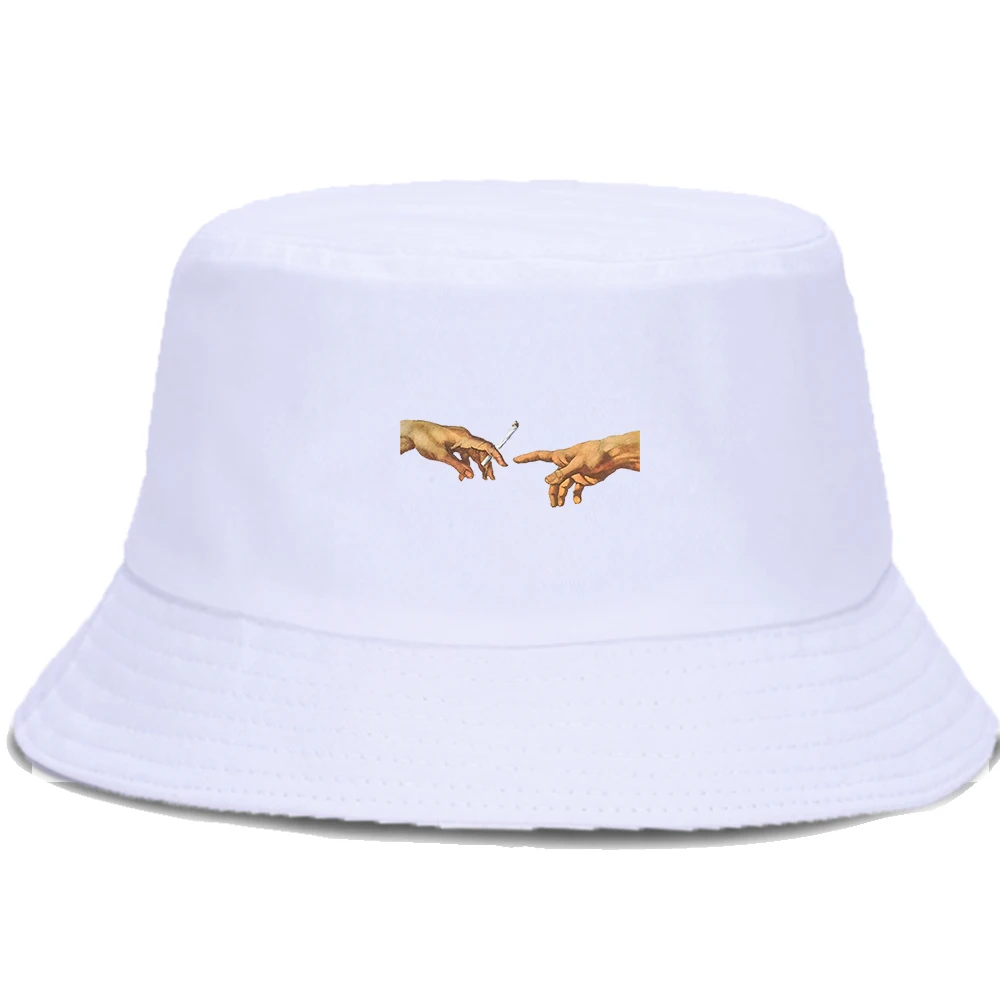 

Hip Hop MICHELANGELO Bucket Hat Women Men Summer Fishing Fisherman Cap Foldable Unisex Sun Caps Sunscreen Panama Beach Hats