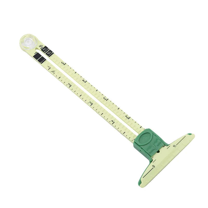 

Hoge Kwaliteit 5-IN-1 SLIDING GAUGE MET Meten Naaien Tool Patchwork Tool Heerser Tailor Ruler Tool accessoires Thuisgebruik