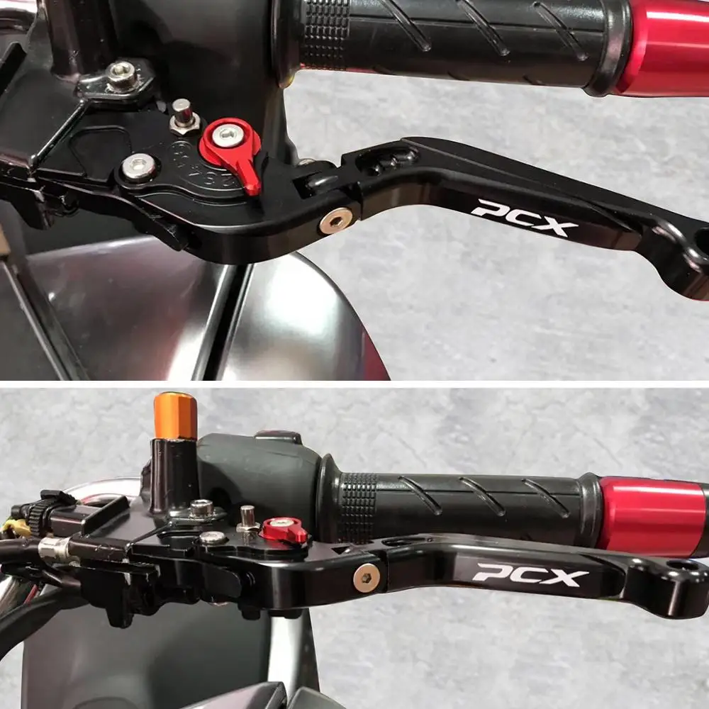 SEMSPEED стояночный тормоз рычаги для HONDA PCX 150 125 PCX125 PCX150 мотоцикл складной выдвижной клатч автоматический замок рычаги