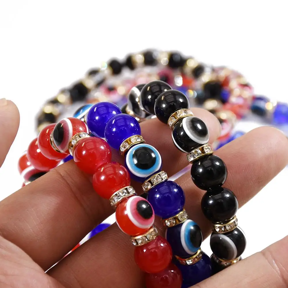 Браслет с тибетским камнем в стиле бохо для мужчин и женщин винтажный плетеный