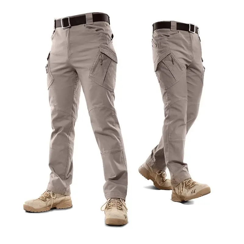 

New Mens Tactical Cargo Pants Multiple Pocket Elasticity Military Urban Commuter Raining Trousers Slim Fat Bape S-5XL Over Size