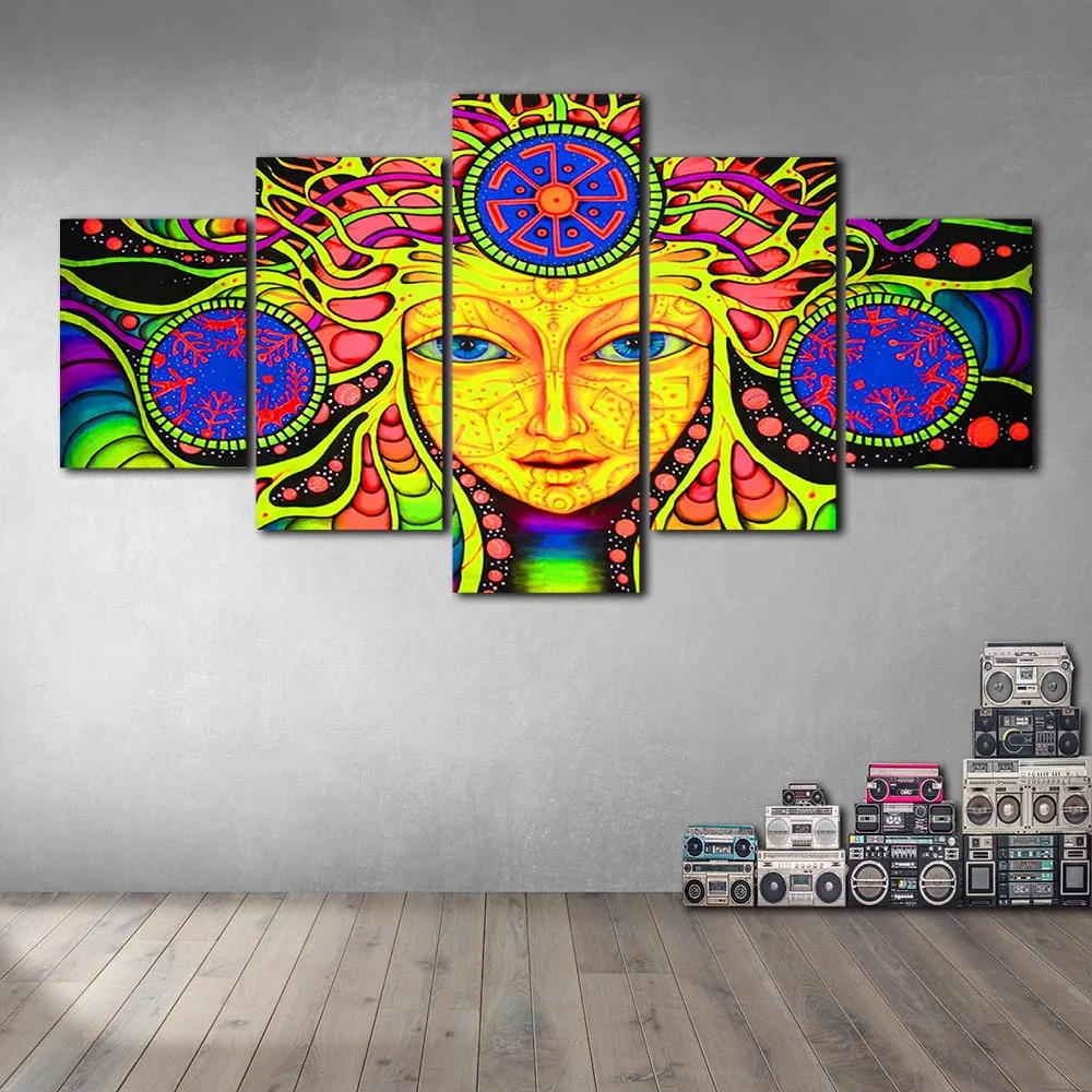 Без рамки HD украшение для дома психоделический постер холст оформление гостиной